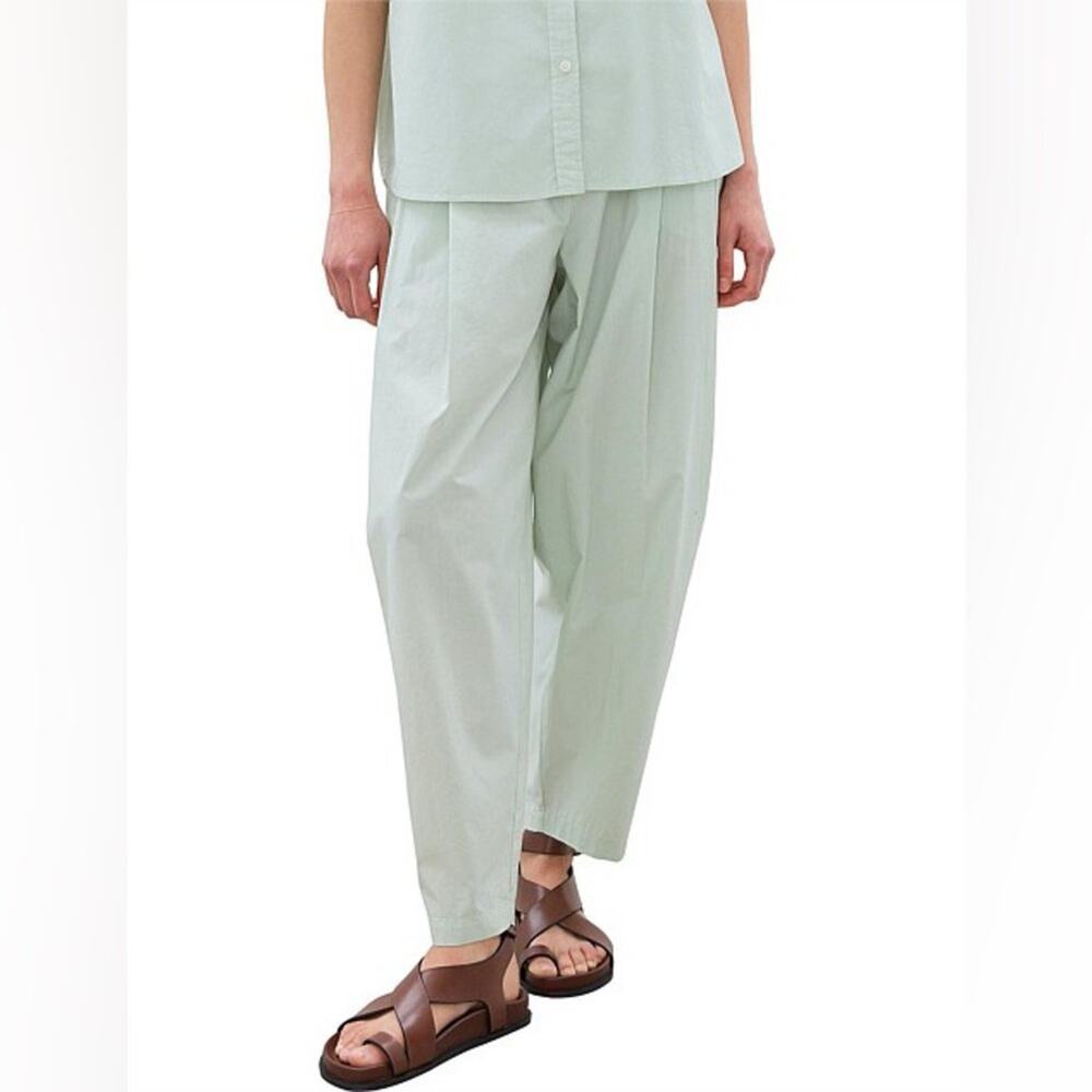 LMND Lemonade Chiara Loose Tapered Soft Pant 100% Cotton Mint Green Size XL